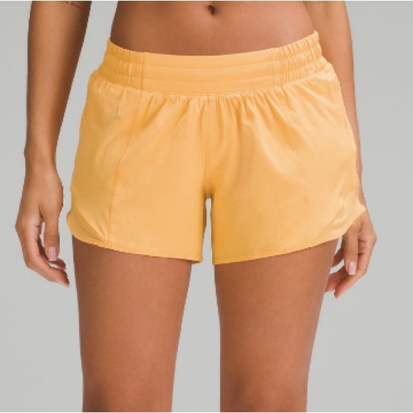 lululemon athletica Pants - Lululemon Hotty Hot Mango Dream Athletic Shorts